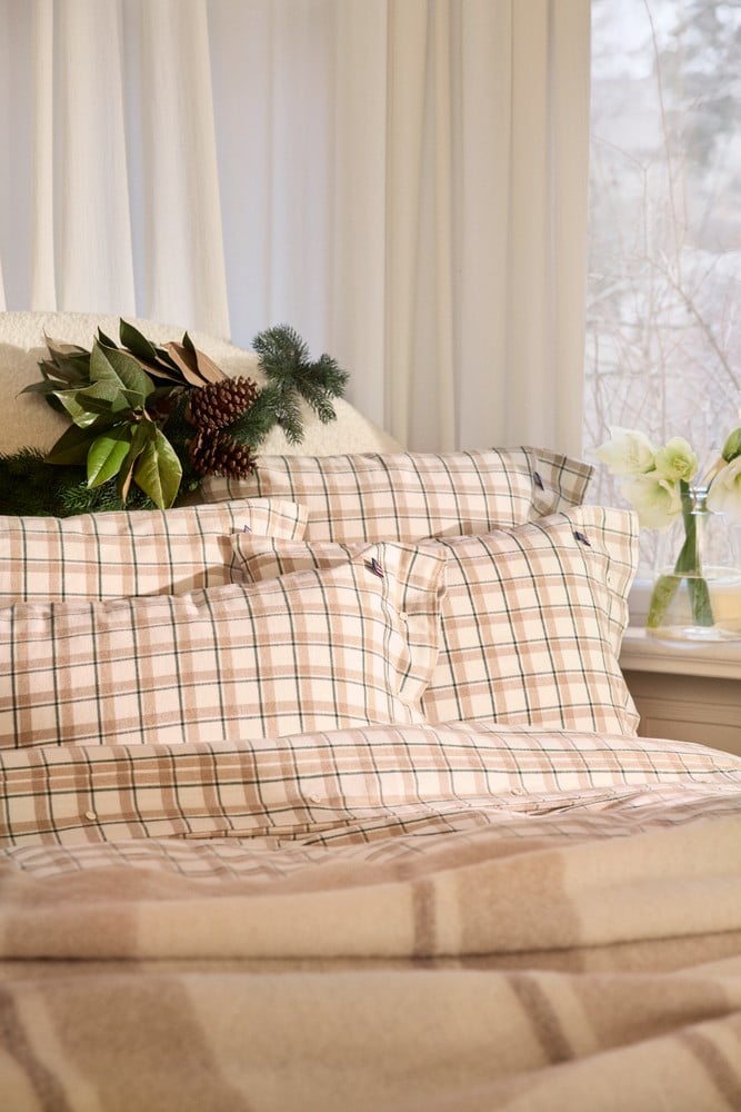 Lexington Checked Cotton Flannel Bettwäsche-Set aus Flanell