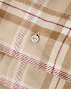 LEXINGTON Kariertes Bettwäsche-Set aus Baumwollflanell, fudge/beige/fig