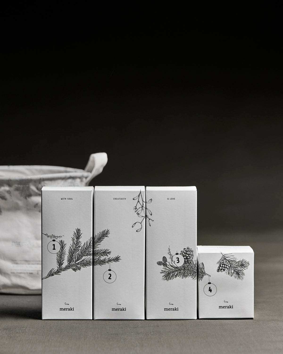 Meraki AdventCH Meadow Seife + Lotion + Silent Amber Raumduft-Diffusor + Duftkerze Geschenkbox