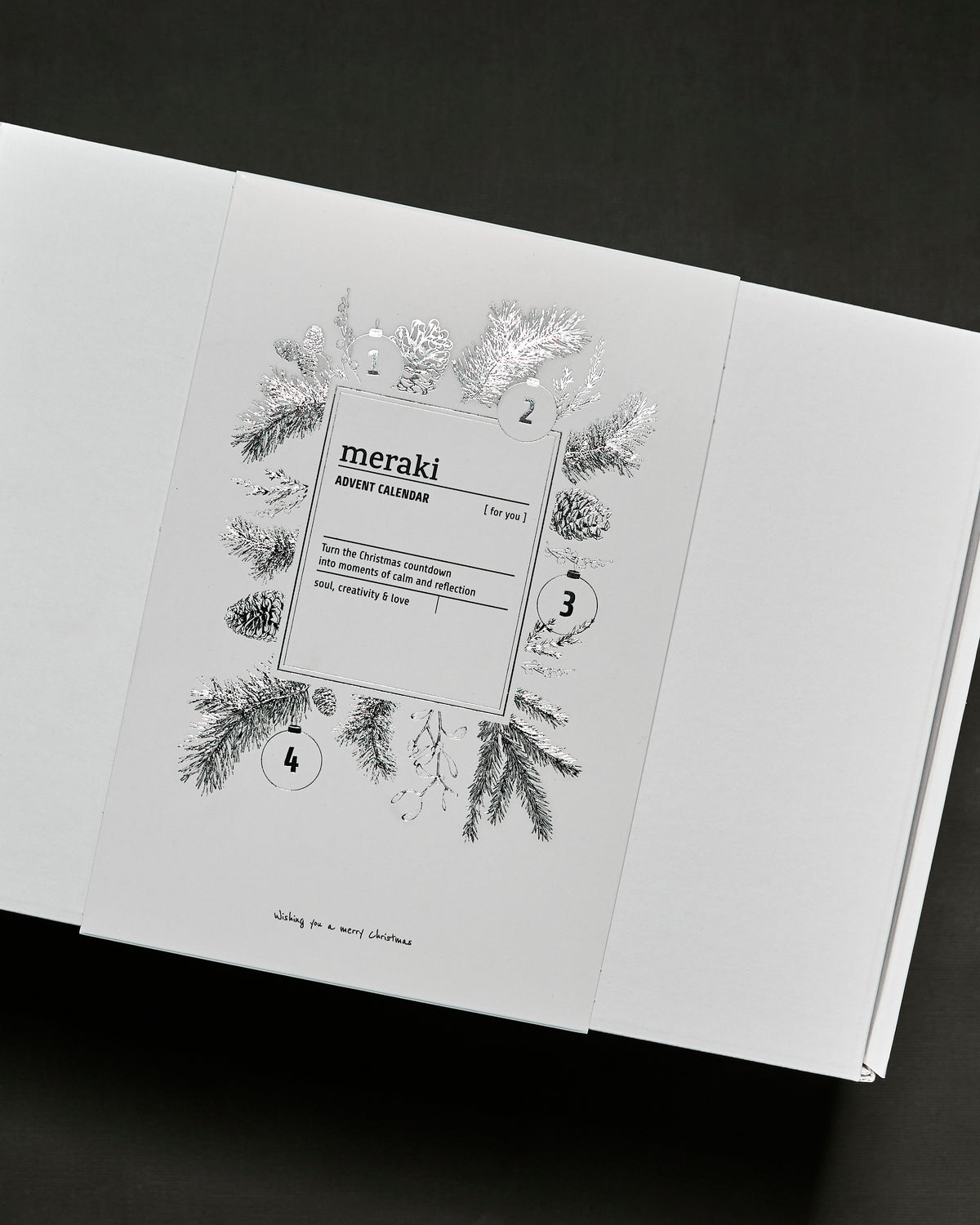 Meraki AdventCH Meadow Seife + Lotion + Silent Amber Raumduft-Diffusor + Duftkerze Geschenkbox