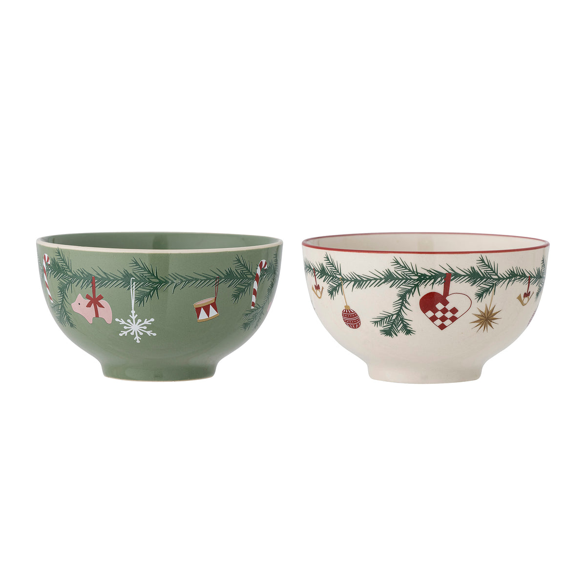 Bloomingville Yule Schale bunt 2er Set