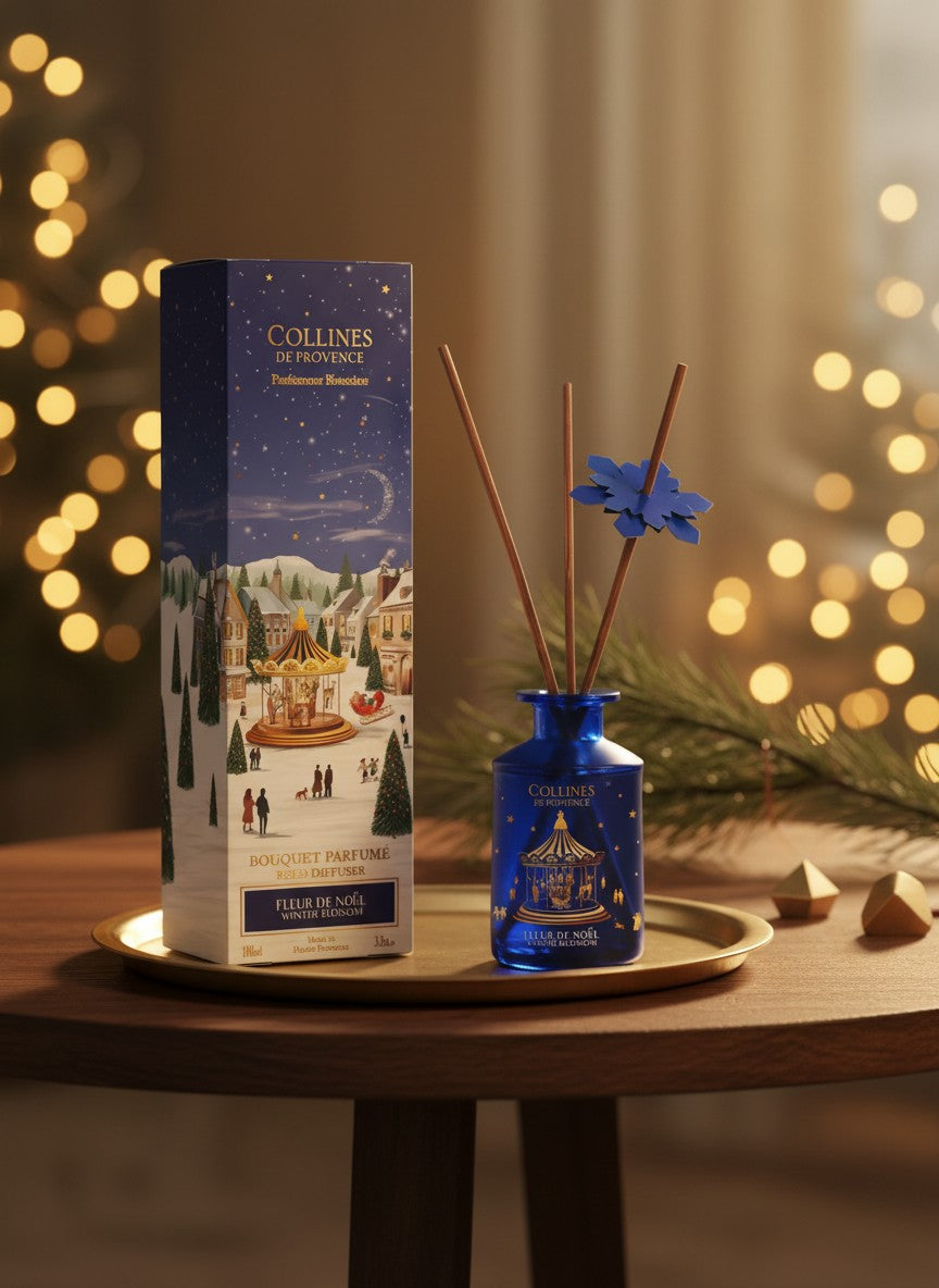 Collines de Provence Noël Winterblüten Raumduft-Diffusor inkl. Duftstäbchen