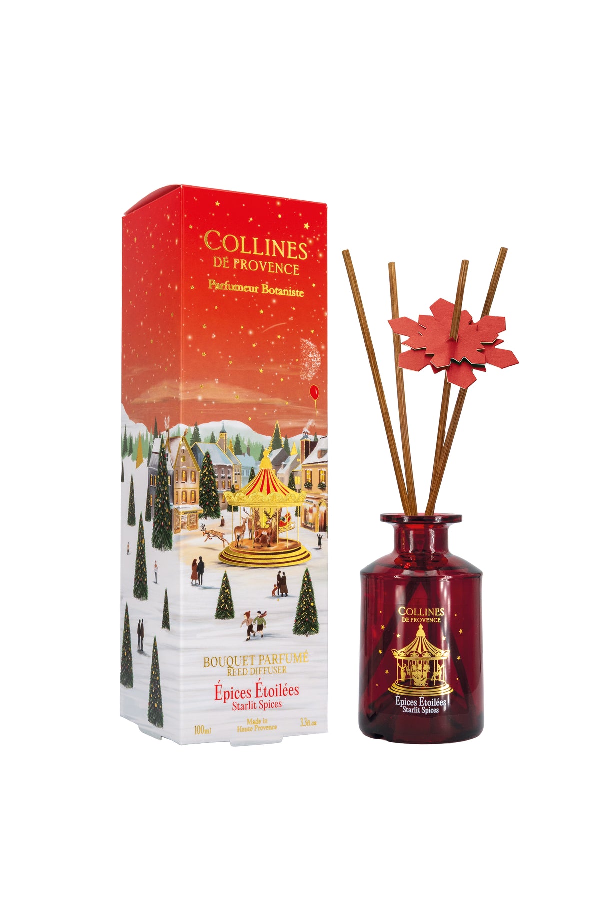 Collines de Provence Noël Gewürzsterne Raumduft-Diffusor inkl. Duftstäbchen