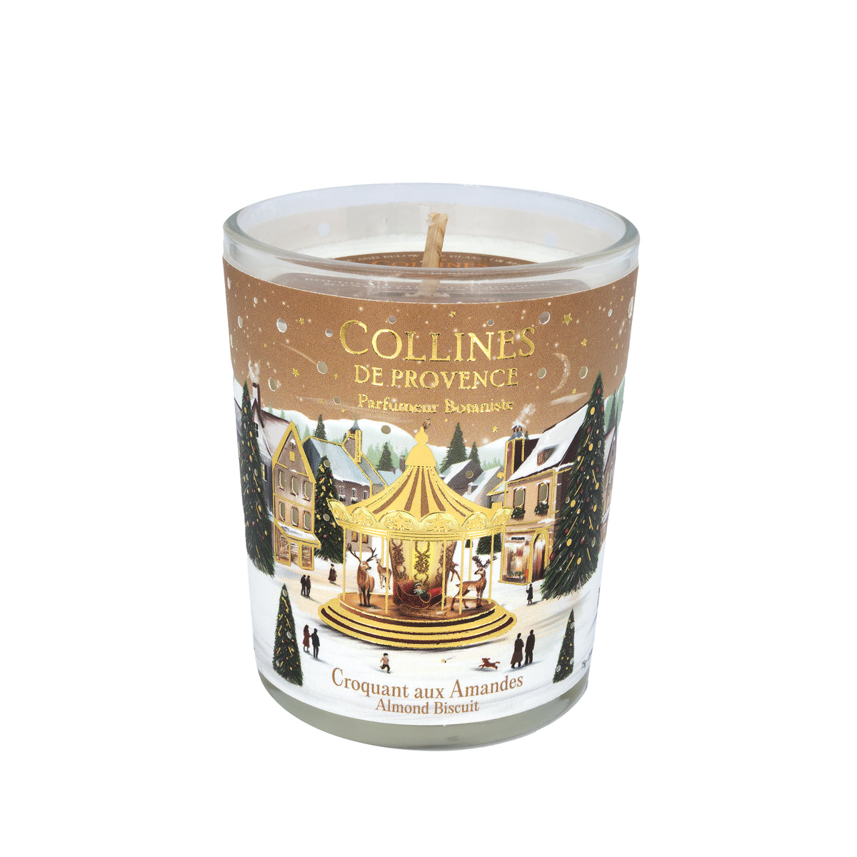 Collines de Provence Noël Mandelkrokant parfümierte Kerze 75g