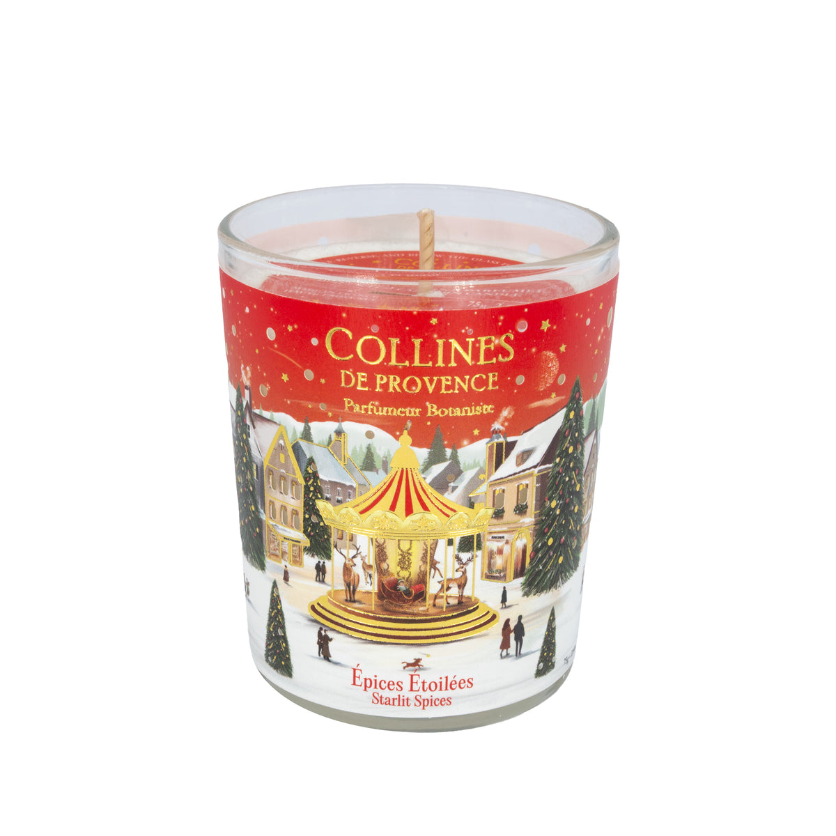 Collines de Provence Noël Gewürzsterne parfümierte Kerze 75g