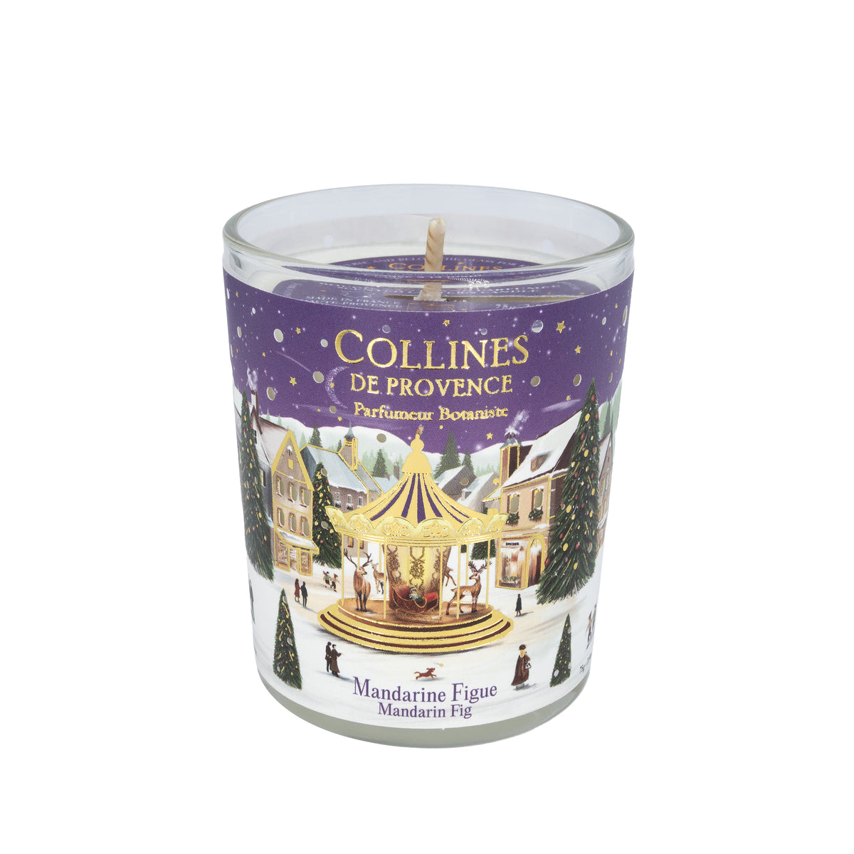 Collines de Provence Noël Mandarine Feige parfümierte Kerze 75g