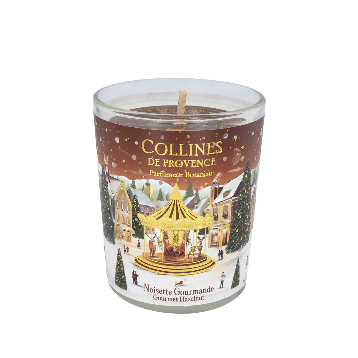 Collines de Provence Noël Haselnuss parfümierte Kerze 75g