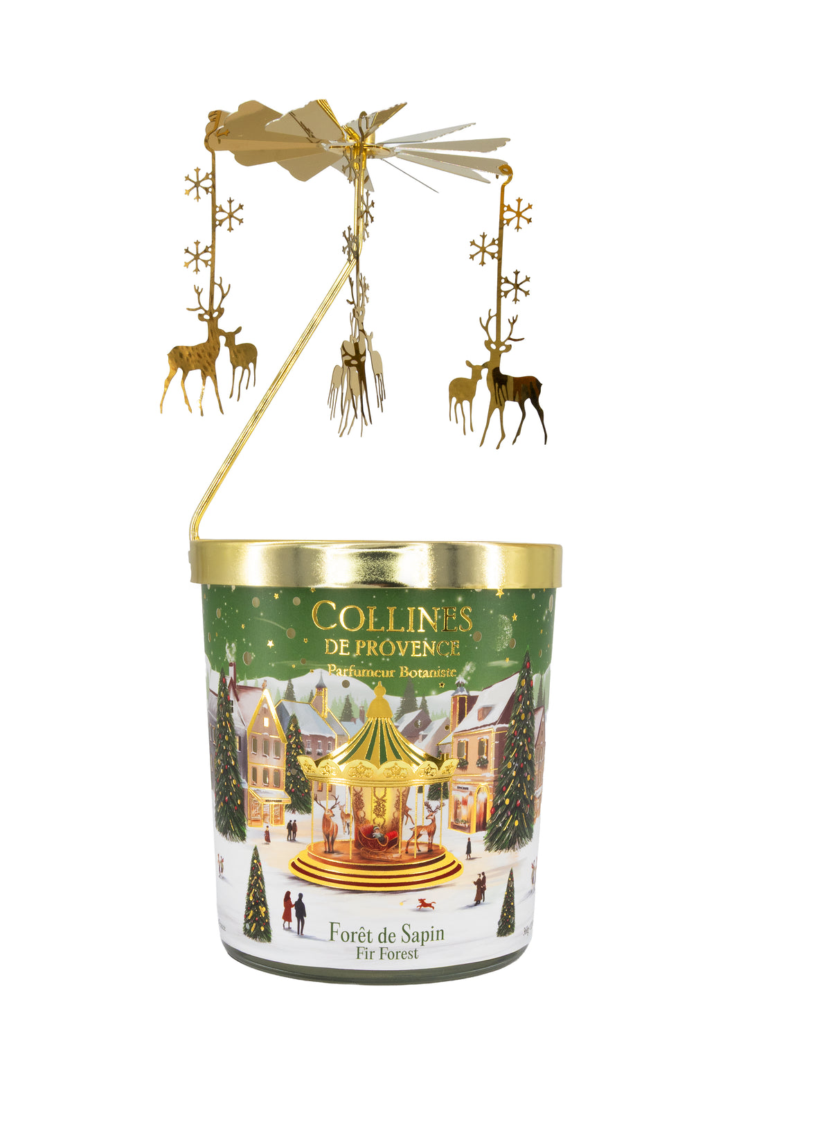 Collines de Provence Noël Tannenwald Parfümierte Kerze Karussell 360g