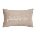 pad LETTERS Kissenhülle „Glücksbringer“ beige  – Statement-Kissen
