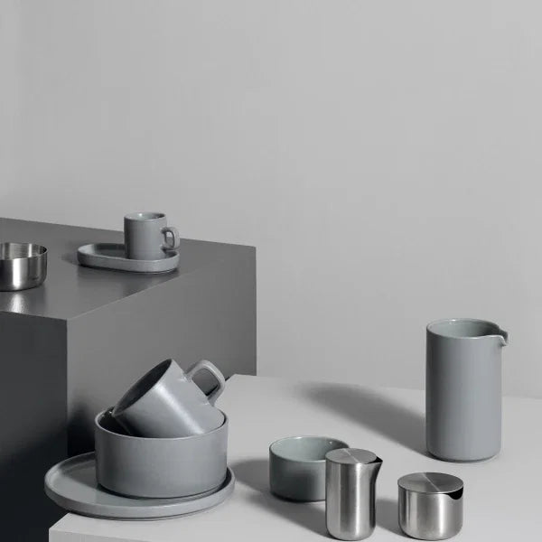 blomus PILAR Teetasse mit Untertasse – 2er-Set Keramik